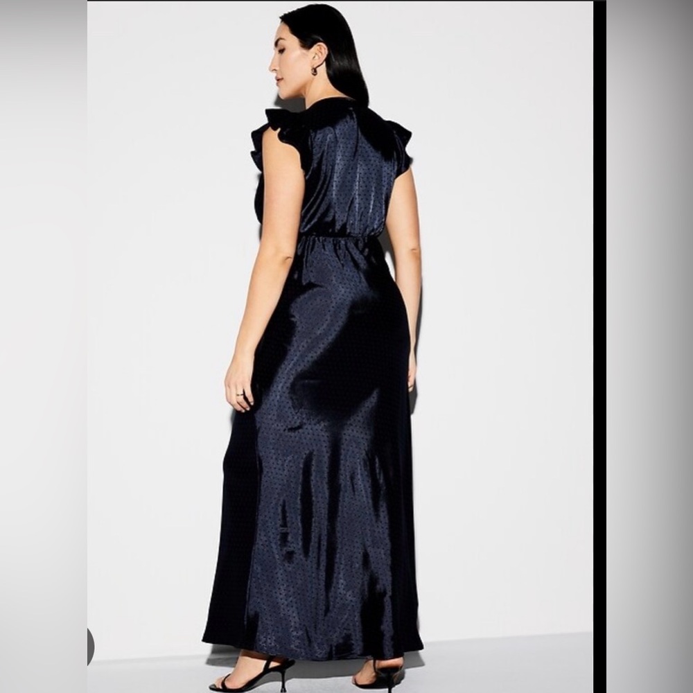 The Occasion by Old Navy Flutter-Sleeve Satin Maxi Dress